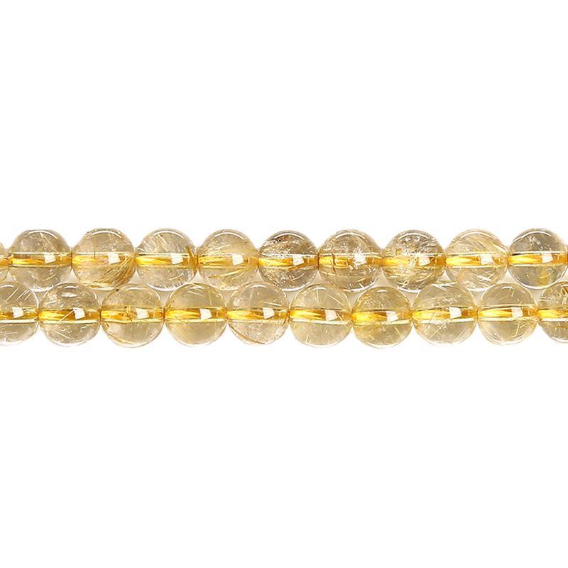루틸 쿼츠(루틸레이티드 쿼츠) 비즈 도매 솜털 6/10mm