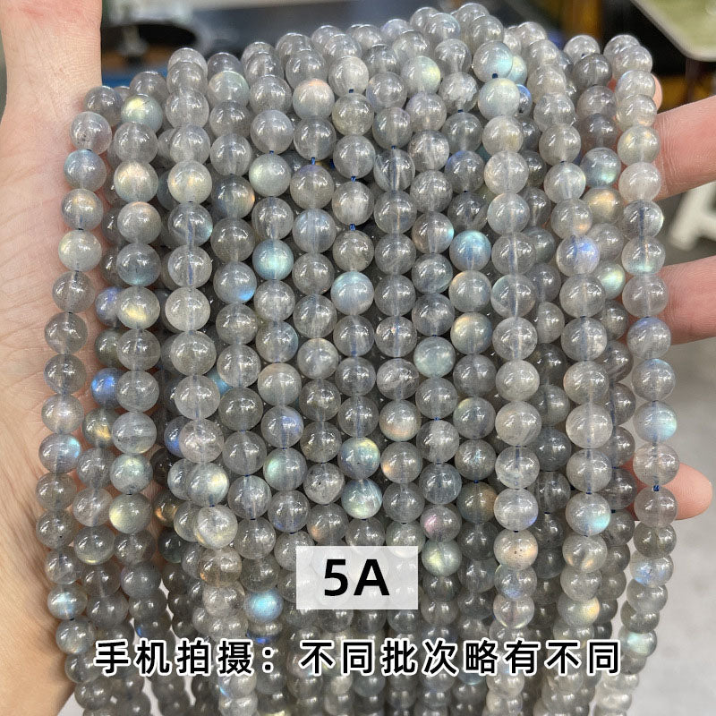 그레이 문스톤 비즈 도매 3A/5A/7A 4/6/8/10mm